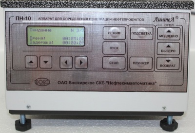 ЛинтеЛ ПН–10 (комплектация ПЦ) Аппарат для определения пенетрации парафинов и церезинов